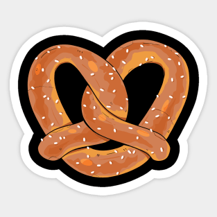 Pretzel Day Snack Food Lover Sticker